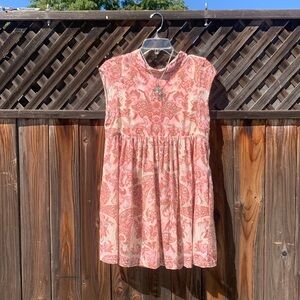 Free people velvet burnout mini pastel pink cream